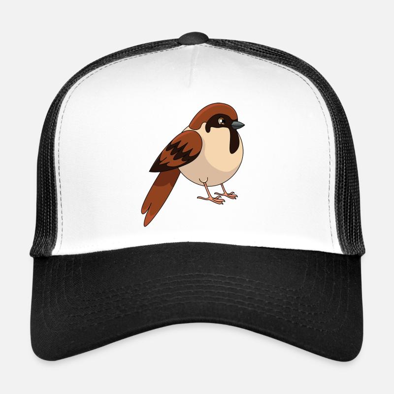 Spatz - Trucker Cap - Weiß/Schwarz