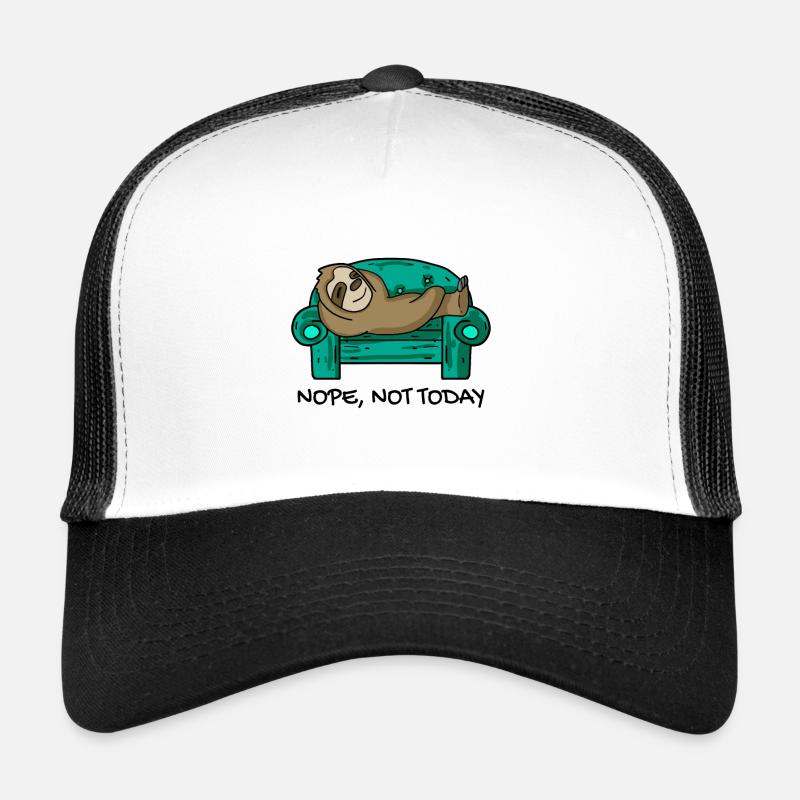 Sloth funny on sofa gift Trucker Cap