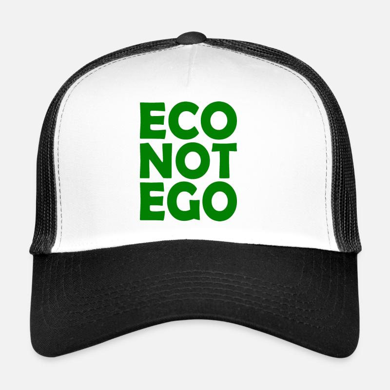Eco not ego - Trucker Cap - Weiß/Schwarz