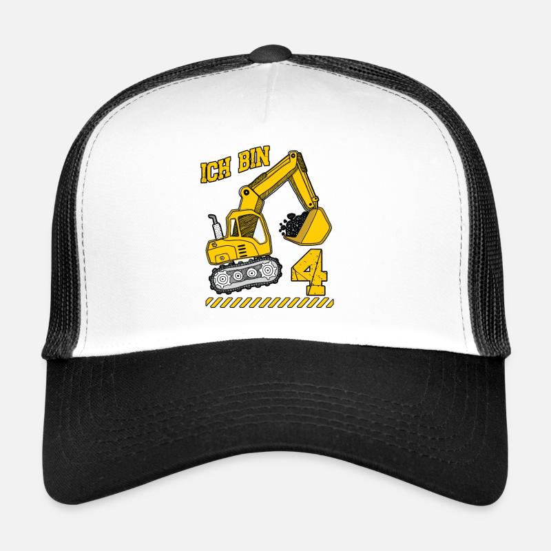 Bagger Geburtstagsshirt 4 Jahre Junge Geburtstag Trucker Cap