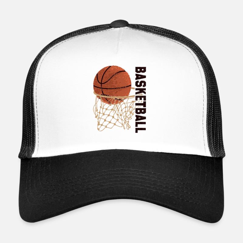 Basketball - Trucker Cap - Weiß/Schwarz