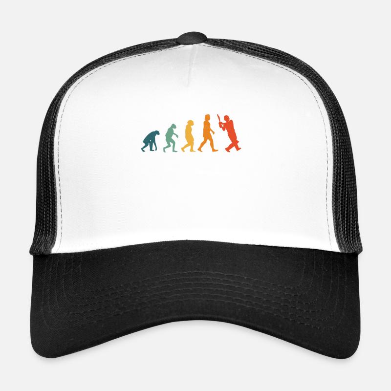 Cricket Evolution Retro Cricketer - Trucker Cap - white/black