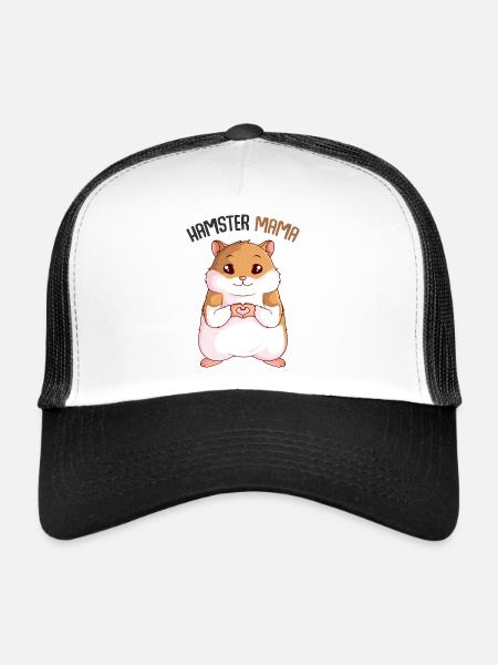 Hamster - Trucker Cap - Weiß/Schwarz