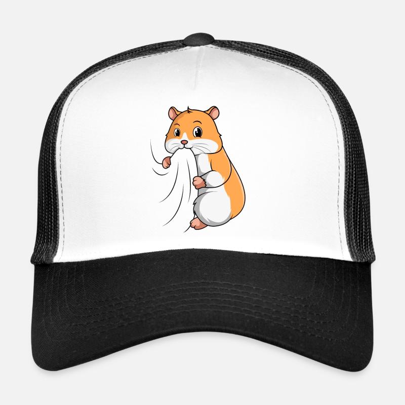Hamster - Trucker Cap - Weiß/Schwarz