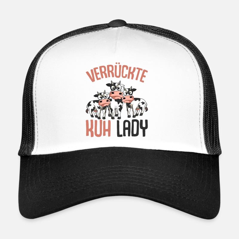 Kuh - Trucker Cap - Weiß/Schwarz