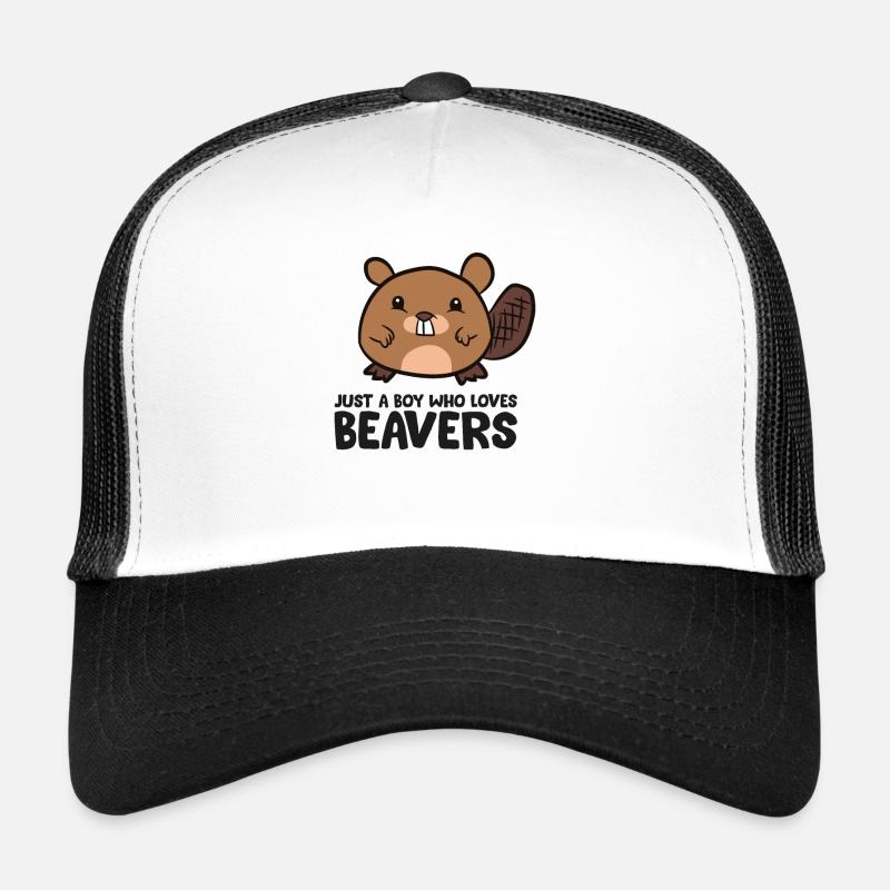 Juste un garçon qui aime les castors Casquette trucker 