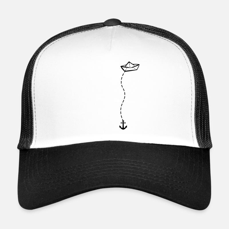 Papierschiff Meer Papierboot Papierschiffchen Trucker Cap