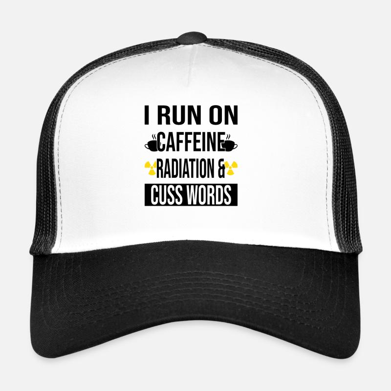 Röntgen Atom Radiologist Coffee Health Technician Trucker Cap