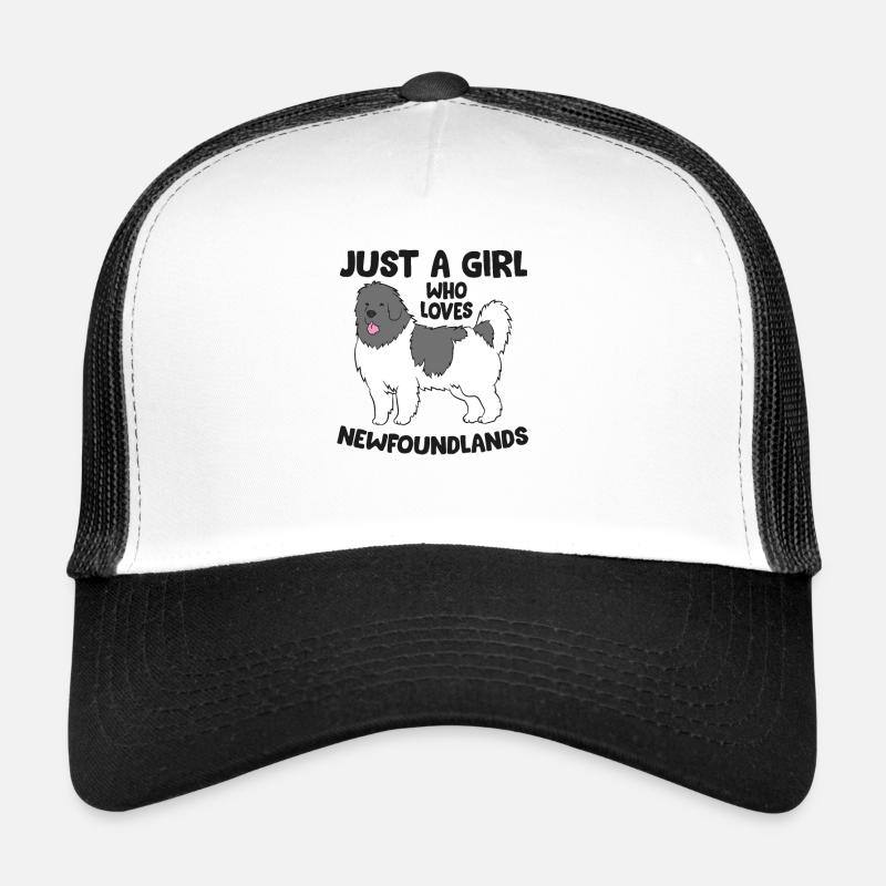 Nur Ein Mädchen das Newfoundlands Hunde Liebt Trucker Cap