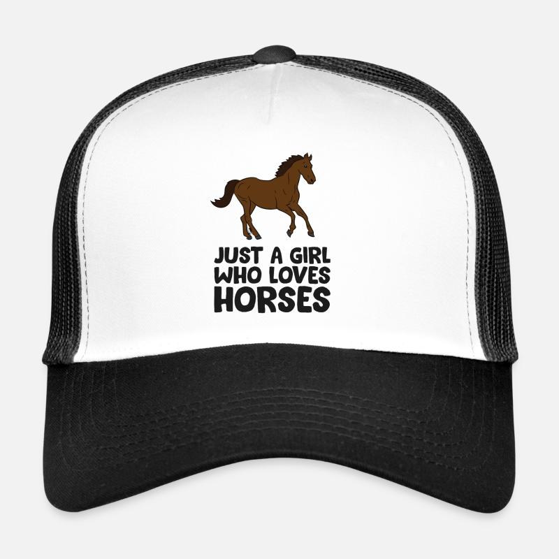 Nur ein Mädchen, das Pferde liebt Trucker Cap