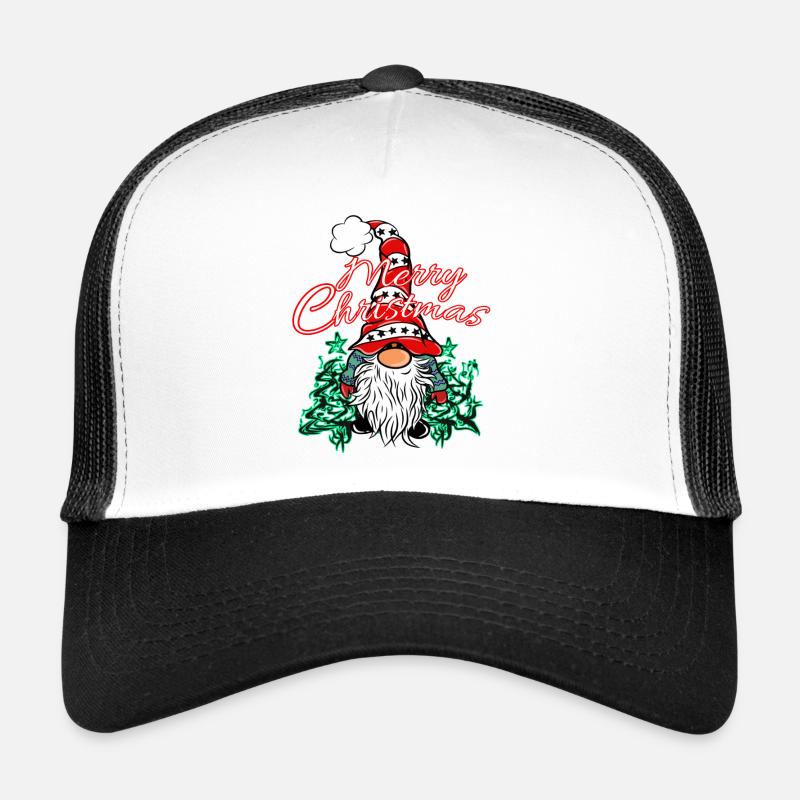Weihnachts Wichtel Xmas Gnom - Trucker Cap - Weiß/Schwarz