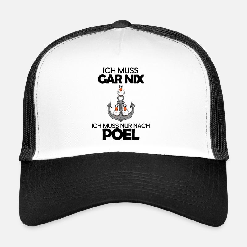 Poel Ostsee Urlaub Anker Trucker Cap