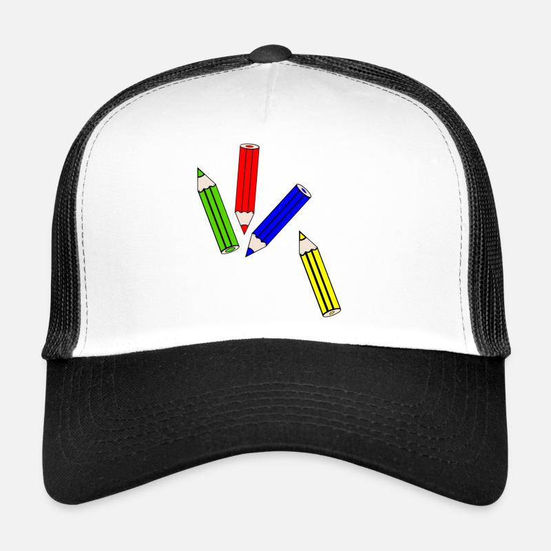 Buntstife - Trucker Cap - Weiß/Schwarz