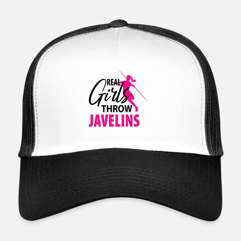 Speerwurf Speerwerfen Speerwerfer Damen - Trucker Cap - Weiß/Schwarz