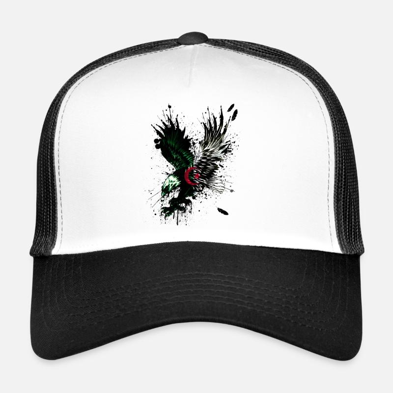 Drapeau Algérie - aigle drapeau algérien Casquette trucker 