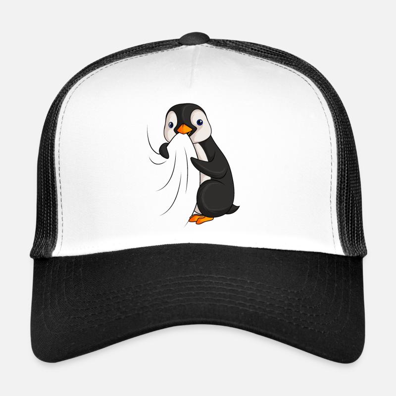 Pinguin - Trucker Cap - Weiß/Schwarz