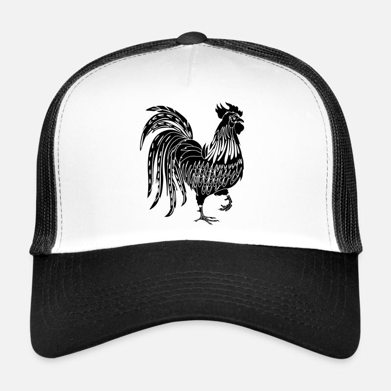 Rooster shade - Trucker Cap - white/black