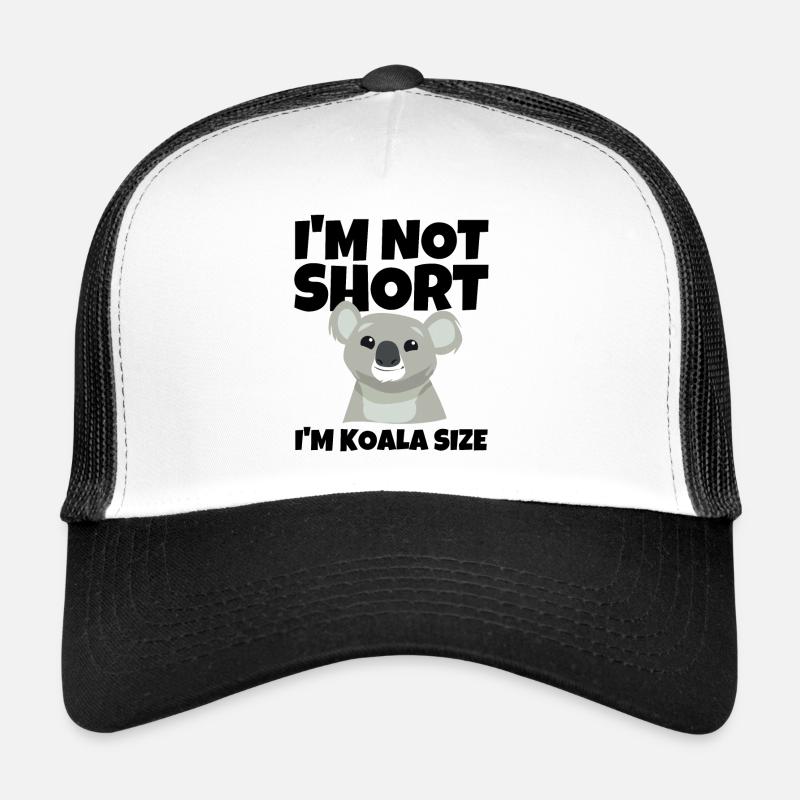 I'm Not Short I'm Koala Size Süß - Trucker Cap - Weiß/Schwarz