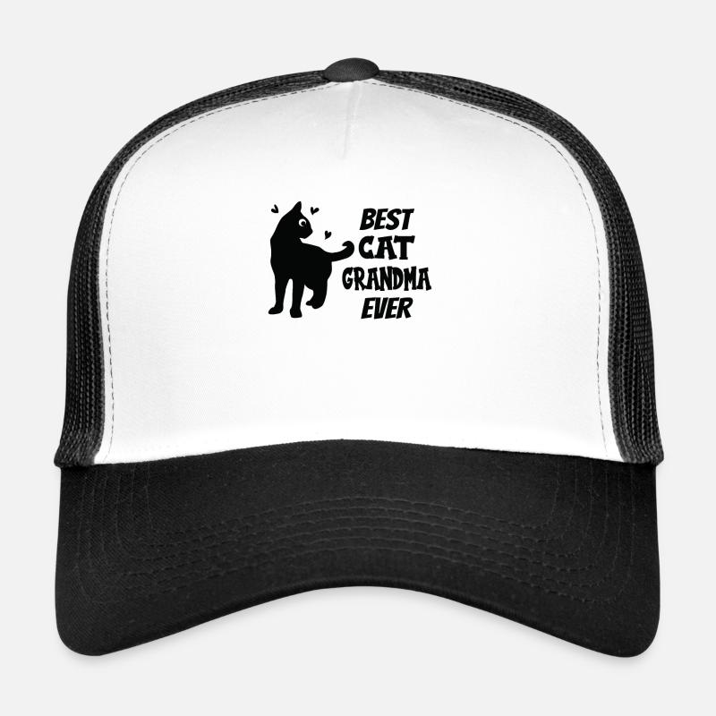 Meilleur chat Grand-mère jamais Grand-mère aime les chats Casquette trucker 