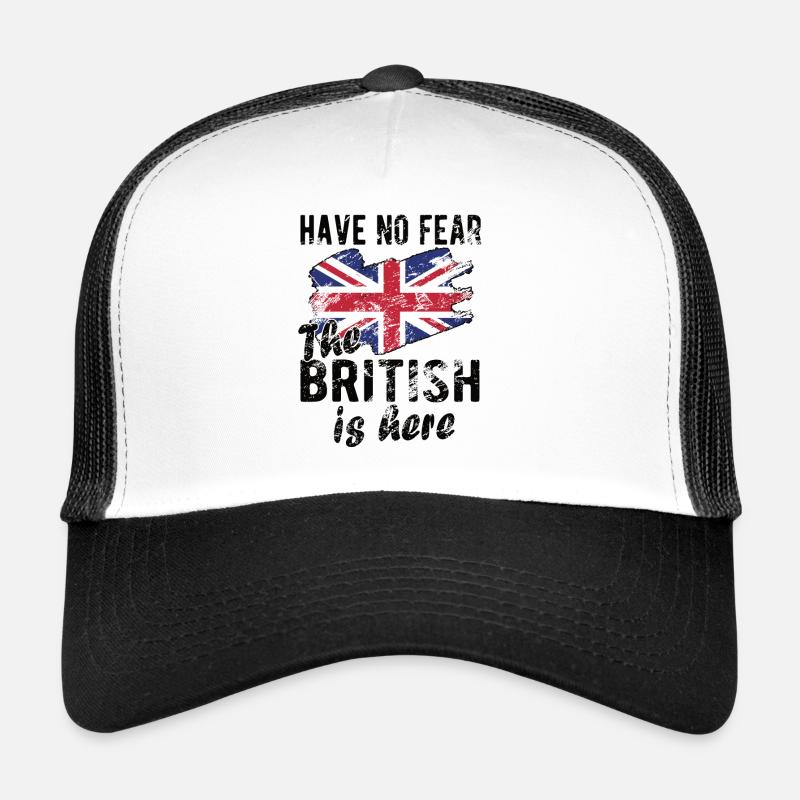 British Great Britain Origine Drapeau britannique Casquette trucker 