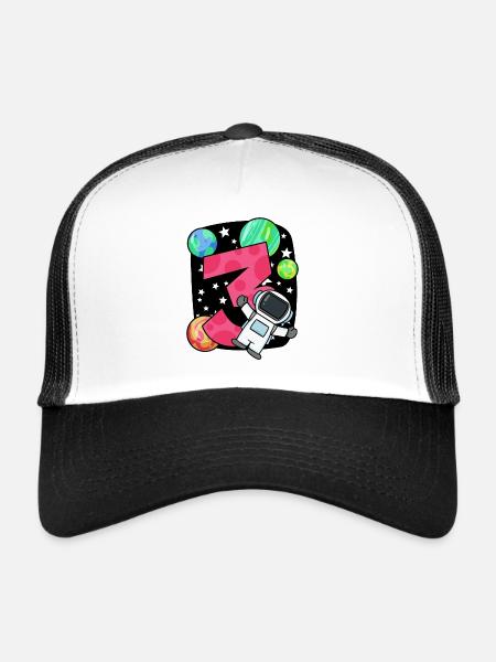 3 anniversaire garçon - 3 ans - J’ai 3 ans - Casquette trucker  - blanc/noir - Devant