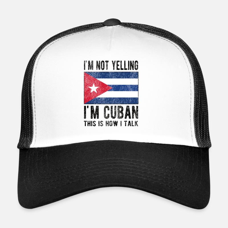 Fier Cuba Origine Cuba Drapeau cubain Casquette trucker 