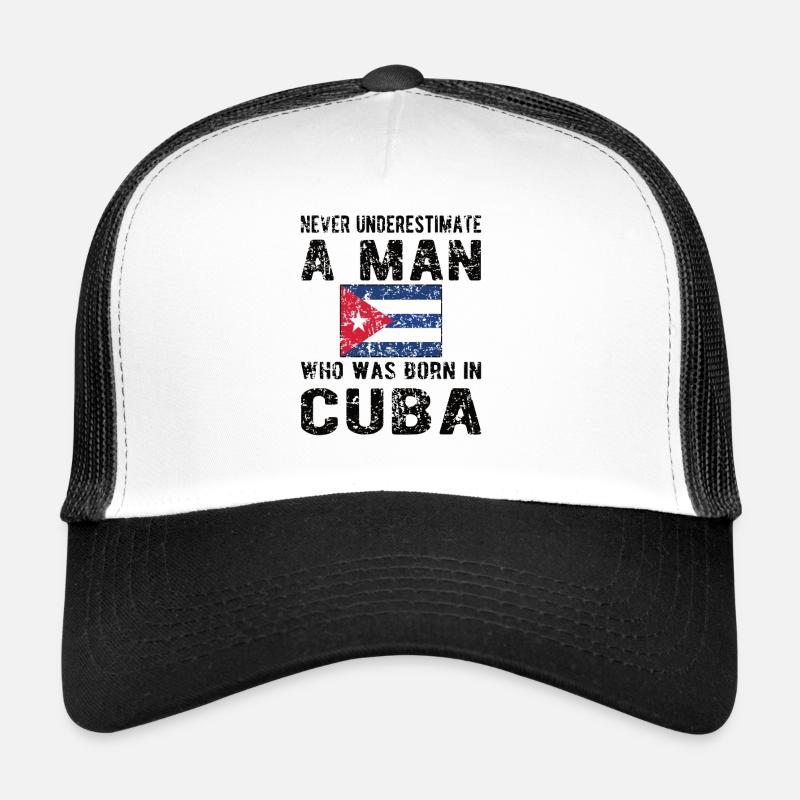 Proud Cuban Cuba Origin Cuban Flag Trucker Cap