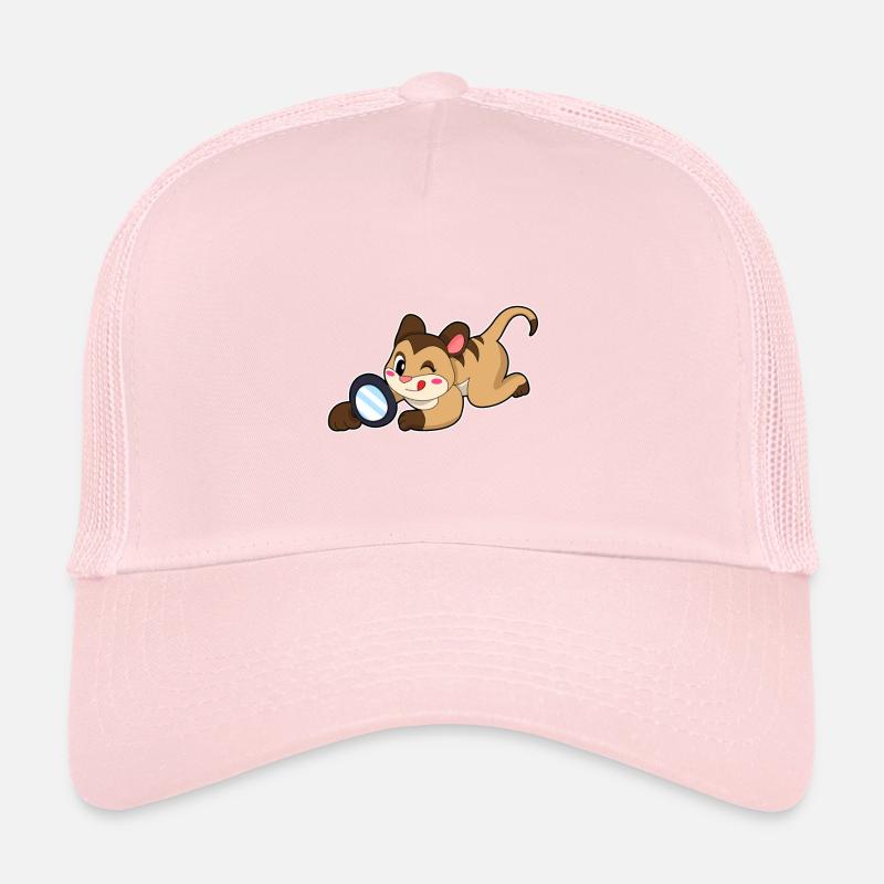 Erdmännchen mit Lupe Trucker Cap