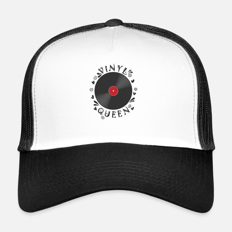 Vinyle Queen Record Musique Chanson Son Casquette trucker 