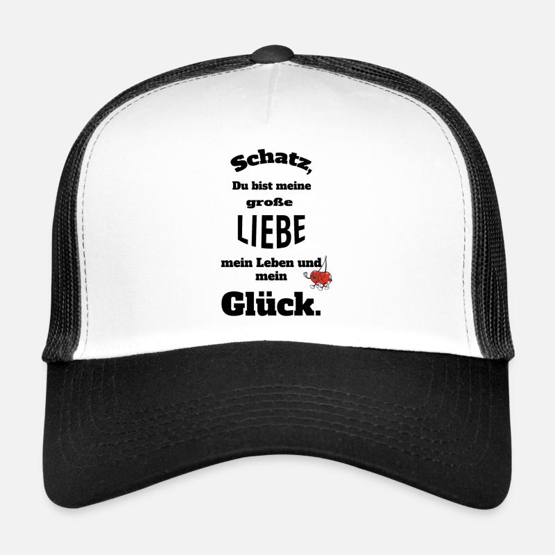 Meine große Liebe - Trucker Cap - Weiß/Schwarz