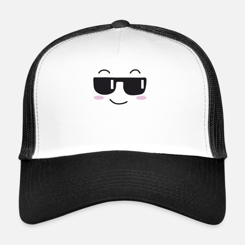 Les lunettes de soleil rient visage Casquette trucker 