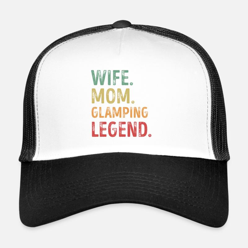 Ehefrau Mama Glamping Legende Camping Geschenk Trucker Cap