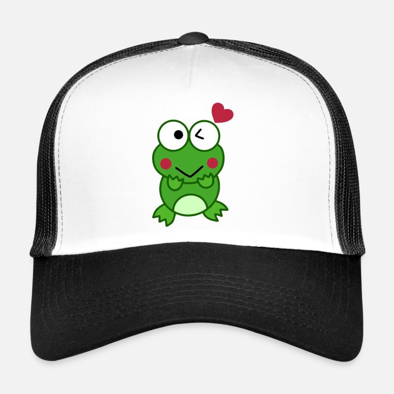 Grenouille amoureuse de cœurs – Love Design Casquette trucker 