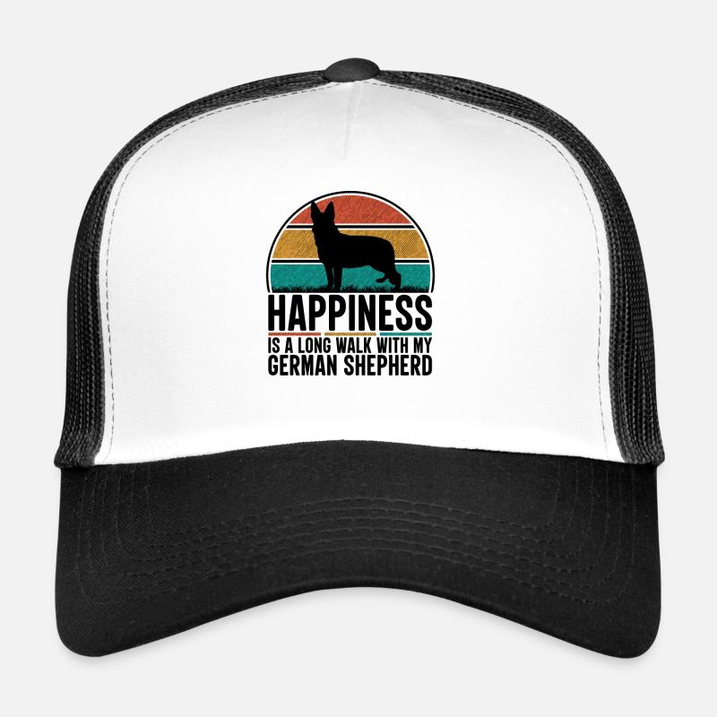Happiness is a long walk with my dog Trucker Cap