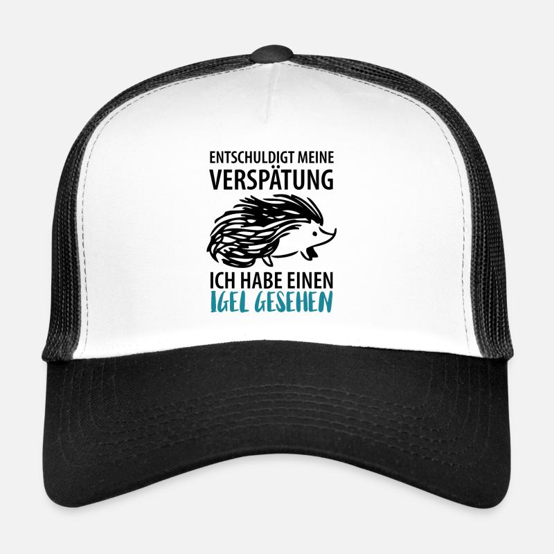 Igel - Trucker Cap - Weiß/Schwarz