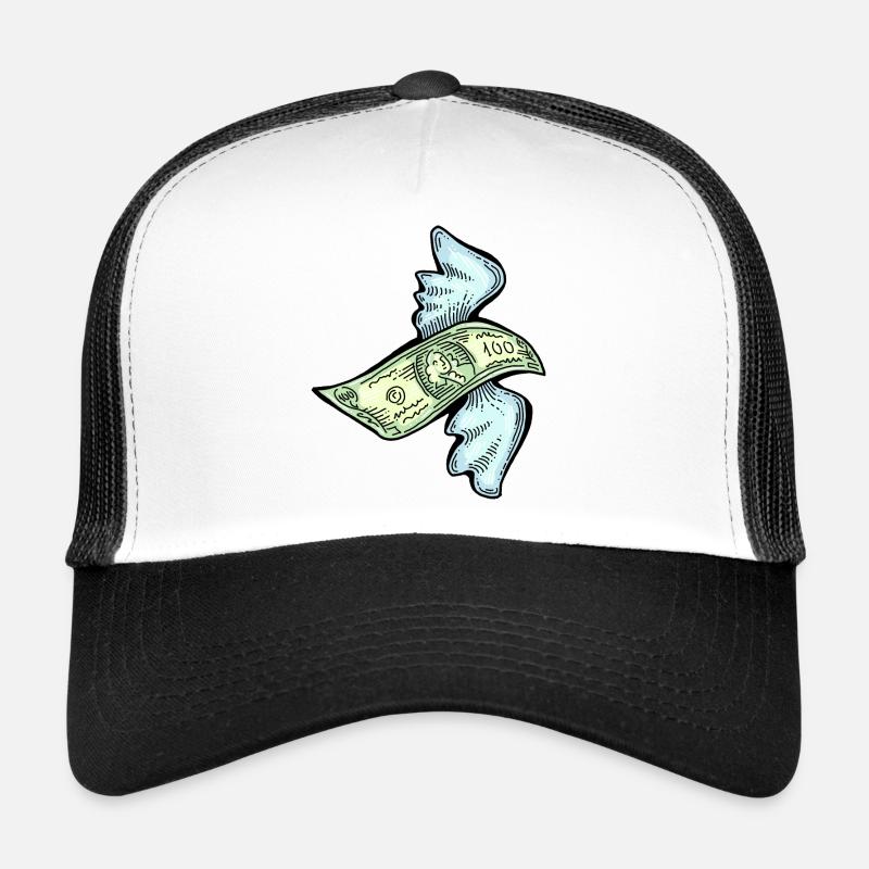 Beaucoup d’argent s’envole vers vous pour la richesse et la prospérité. Casquette trucker 