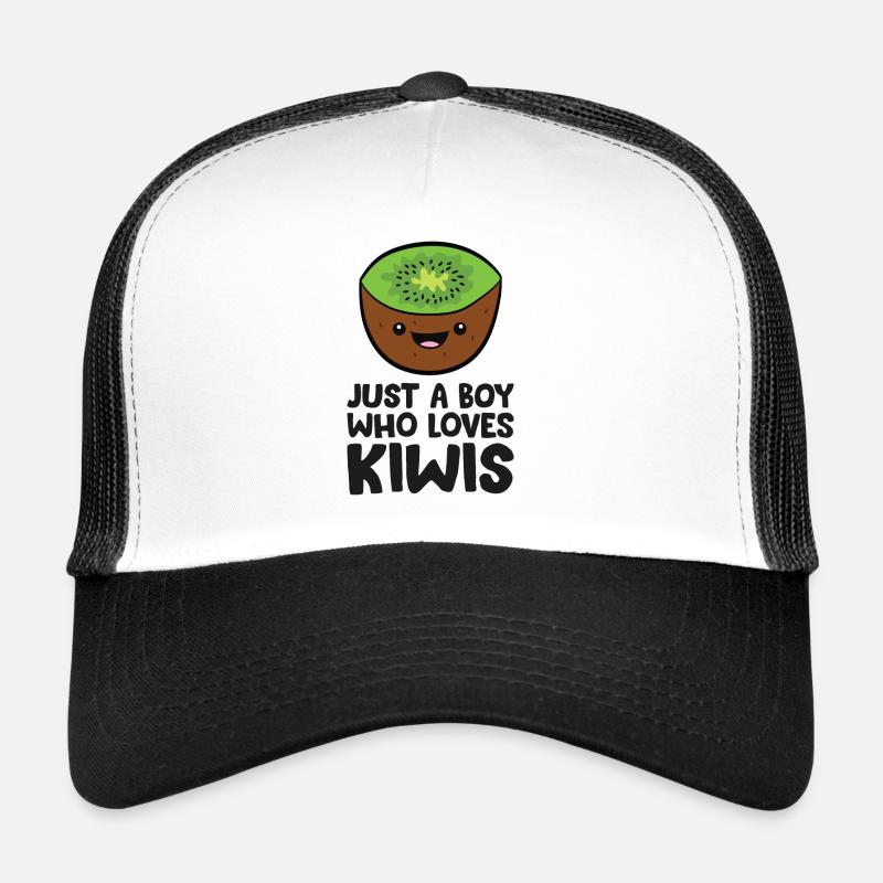 Nur ein Junge, der Kiwis liebt Trucker Cap