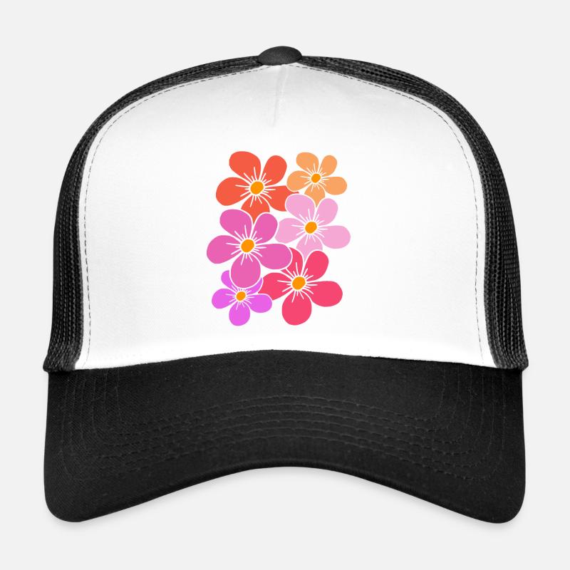Flowers, bouquet, flower vine, floral pattern Trucker Cap