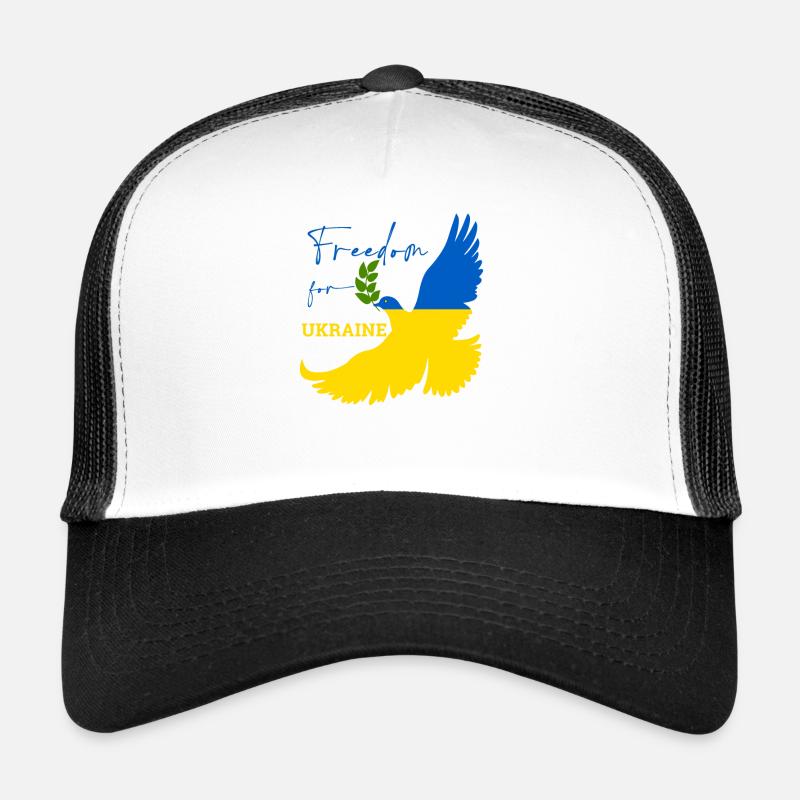 Freedom for Ukraine - Trucker Cap - white/black