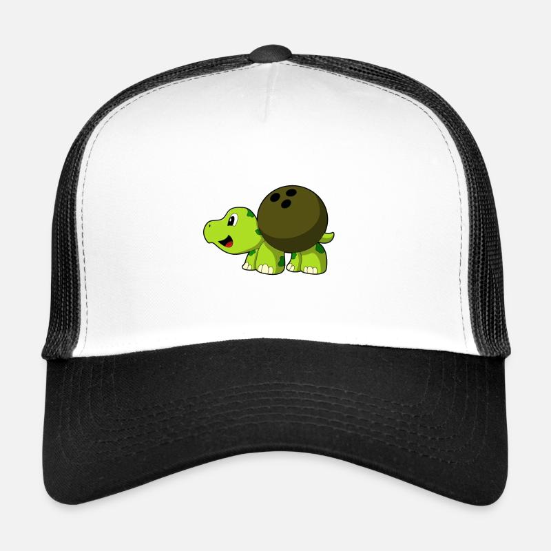 Bowling de tortue avec boule de bowling Casquette trucker 