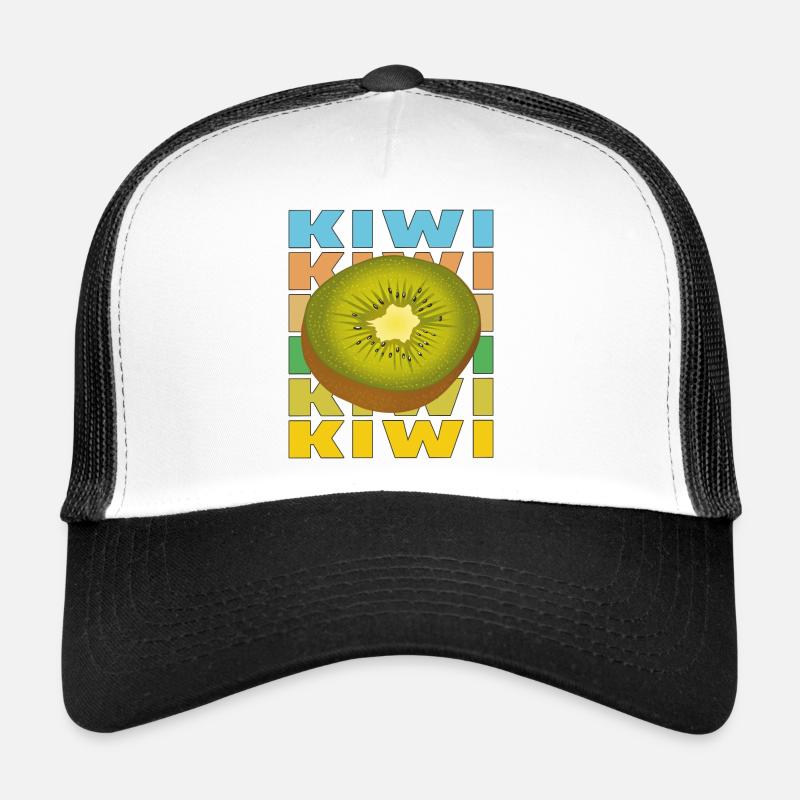 KIWI - Trucker Cap - Weiß/Schwarz