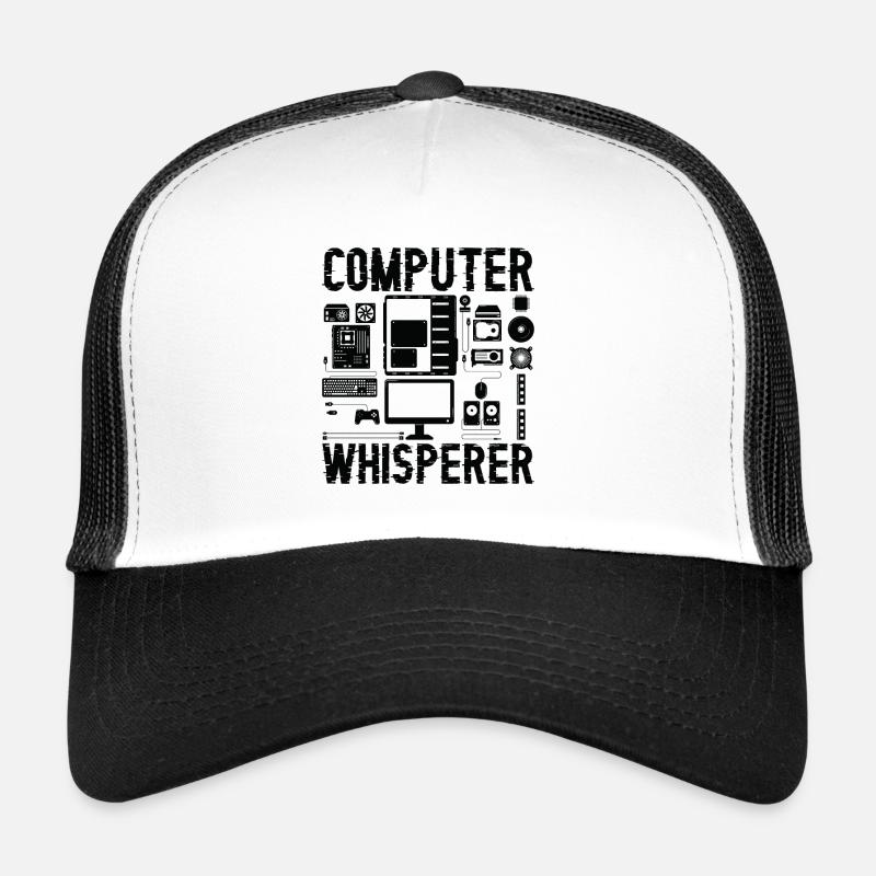 Computer Whisperer Tech Supports Programmer Coder Trucker Cap