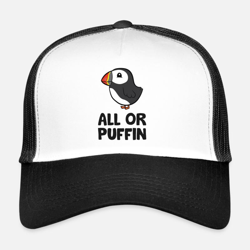 All or Puffin Funny Trucker Cap