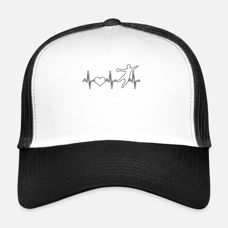 Handball Herzschlag - Trucker Cap - Weiß/Schwarz