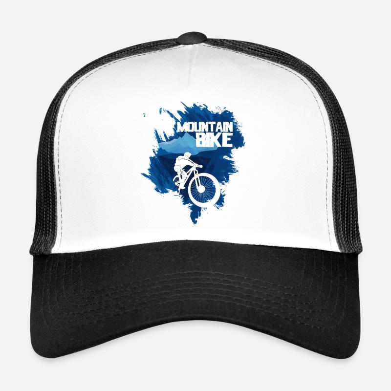 Mountain Bike - Trucker Cap - Weiß/Schwarz