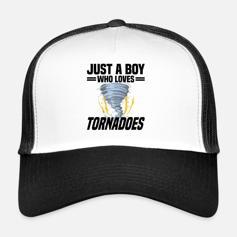 Tornadojäger Tornado Tornado Chaser Wirbelsturm - Trucker Cap - Weiß/Schwarz