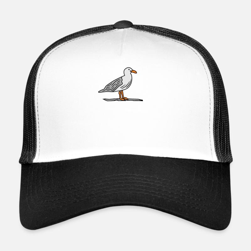 Mouette sur pierre Casquette trucker 