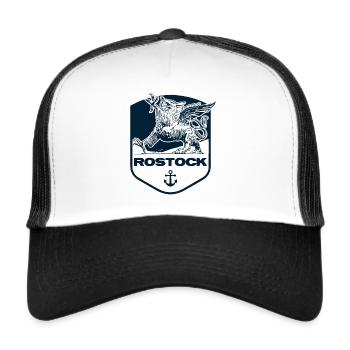 Rostock - Trucker Cap - Weiß/Schwarz - Vorne