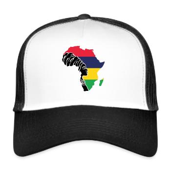 Mauritius Flag Flag Africa Ethnic Souvenir - Trucker Cap - white/black - Front