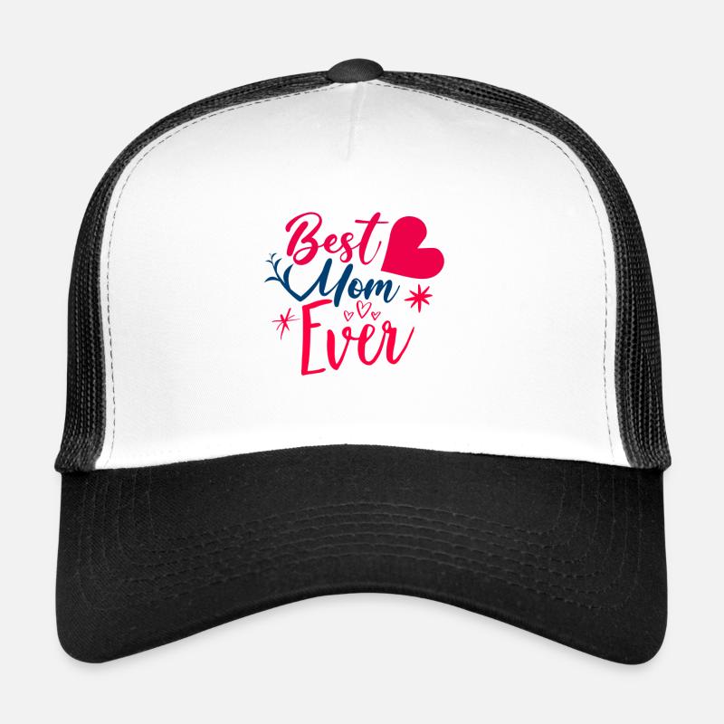 Muttertag, Muttertag, Muttertag, Muttertag - Trucker Cap - Weiß/Schwarz